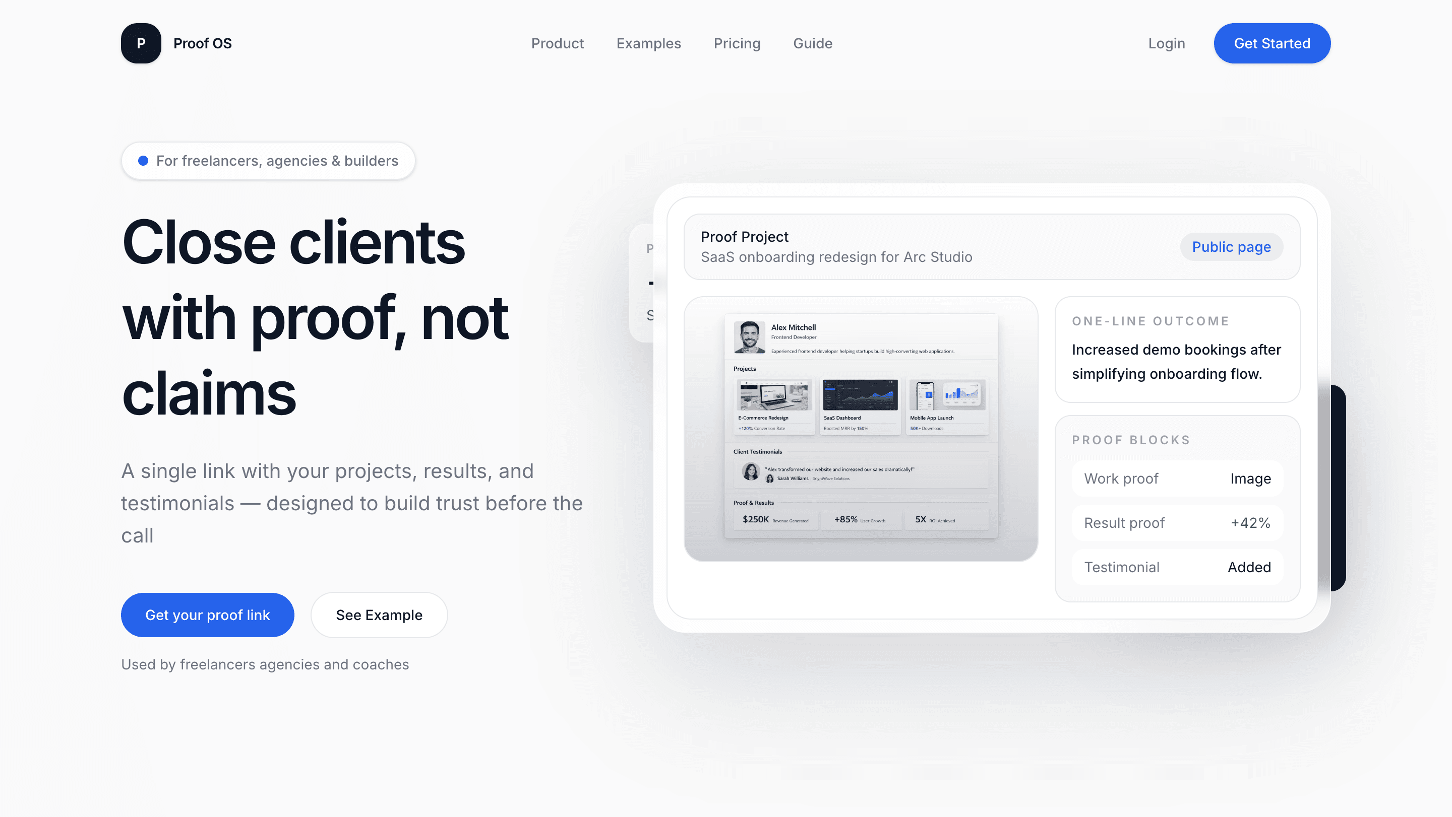 Proof OS — product preview
